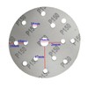 HOTCKB 50-Piece Sandpaper Discs Diameter 150 mm Velcro 15 Hole
