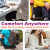 Gel-Infused Travel Seat Cushion - Portable Foldable Ergonomic Pillow for