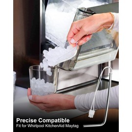 Ice Maker Bin Temperature Sensor Fit for Whirlpool KitchenAid Maytag, Refrigerator Ice Machine Bin Thermistor Replace W10511923 WPW10511923 3021097 AP6022509 PS11755842