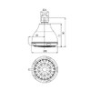 Paini Shower Head 4 Jet Types Drip Shower Head Chrome