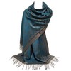 GFM® Pashmina Style Scarf -S1-Teal-(DRV)(Pash-2054-TLKEK)