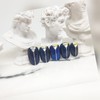 Bright Blue Handmade Nail Tips - Short Oval / 찬란한블루