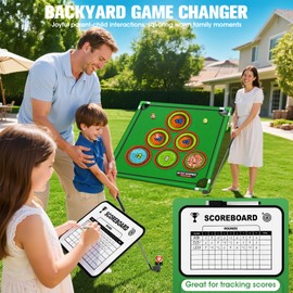 LuxPool Upgraded Golf Game with 20 Velcro Golf Balls Chipping Game, 3IN 1 Battle Golf Chipping Games for Adults, Battlegolf Outdoor Set, Battle Golfs Pong Games, Indoor Golf Games for Kids