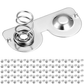 DAOKAI Battery Springs AA Battery Negative to Positive Conversion Spring Contact 26.5x12mm Semicircle Nickel Plate for DIY Battery Box Toy Power Slot Accessories - 30Pcs