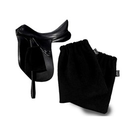 Aiko Stirrup Protector Stirrup Protector Stirrup Cover Stirrup Cover Black Fleece 1 Pair (Black)