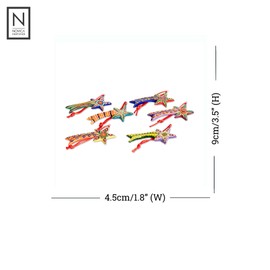 NOVICA Decorative Star Ceramic Hanging Holiday Ornaments, Assorted, 'Shooting Stars' (Set of 6)