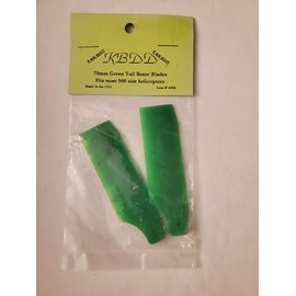70mm Green Tail Rotor Blades fits Most 500 Size RC Helis
