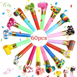 Pack of 60 Children's Birthday Party Fun Joke Items Party Bun Accessories Fun, Funny Toys for New Year Birthday Party, Children's Party, Christmas