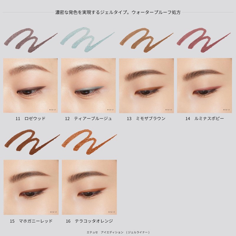 ettusais Eye Edition (Gel Liner) 10 Pistachio Camel Eyeliner Waterproof