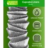 Green Direct Cupcake Liners - Standard Size Silver Cupcake Wrappers