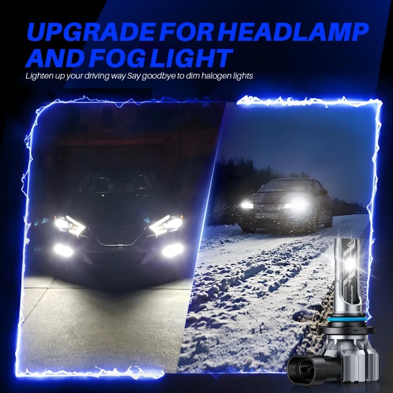 AUTOONE 9005 HB3 LED Headlight Super Bright High/Low Beam Bulbs