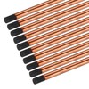 PATIKIL 10pcs 12mmx305mm(0.47"x12") Carbon Arc Air Gouging Rods Copper Graphite