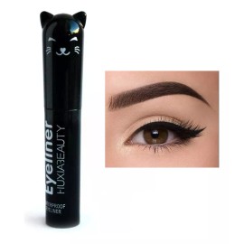 Huxia Beauty Delineador Negro Indeleble Plumon Contra Agua Larga Duración