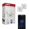 Satco S11269 Starfish 2-Inch Mini-Square On/Off WiFi Smart Plug Outlet,