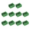 sourcing map 10pcs Cross Shaped Notch Heatsink for MOS GPU