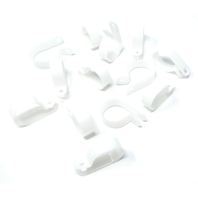 100pcs. P-Clips Plastic Nylon for Hose, Pipe, Cable, Wire, Tubing
