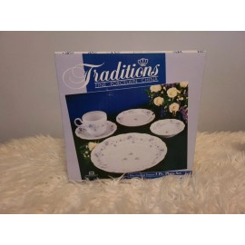 Joann Haviland JOHANN HAVILAND Blue Garland 5 Pc Place Setting New in Box Fine Porcelain China