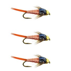 Colorado Fly Supply Fly Fishing Flies - Copper John Size 14 - Trout Flies - Bead Head Flies - Fishing Flies and Lures for Trout Grayling Bass and More