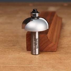 Infinity Cutting Tools 1/2" Shank, Cove Router Bit, 1-1/2" C.D., 5/8" C.H., 1/2" R| Carbide Tip | Heavy-Duty | for Handheld Or Table Mounted Wood Router