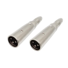 Compatible with Microphone, Stereo, Mixer 2pcs 6.35MM Female to Adpapter 1/4" Adapter 3PIN XLR Male to Voluty Tek XLR