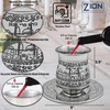 Zion Judaica Ltd Classic Stainless Steel Kiddush Cup Set -