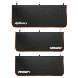 Fender Covers for Mechanics,3Pcs Microfiber Leather Car Fender with 18 Stronger Magnets & 6 Hooks Automotive Fender Protector Mats Pads for Sedans Trucks SUVs Station Wagon - Size L