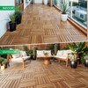 Idzo Interlocking Deck Tiles 9.6 SQFT - 10PCS Waterproof Acacia