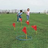 Large Outdoor Ring Toss Game - Includes Rings and Flags
