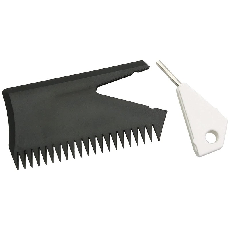 WHYHKJ 2pcs Surfboard Wax Comb with Fin Key for Water