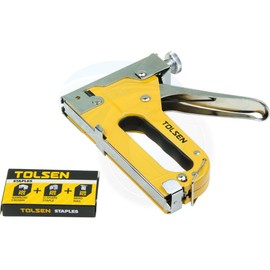 Heavy Duty Chrome 3 Way Stapler Staple Gun Nailer Crown U-Shape Nails