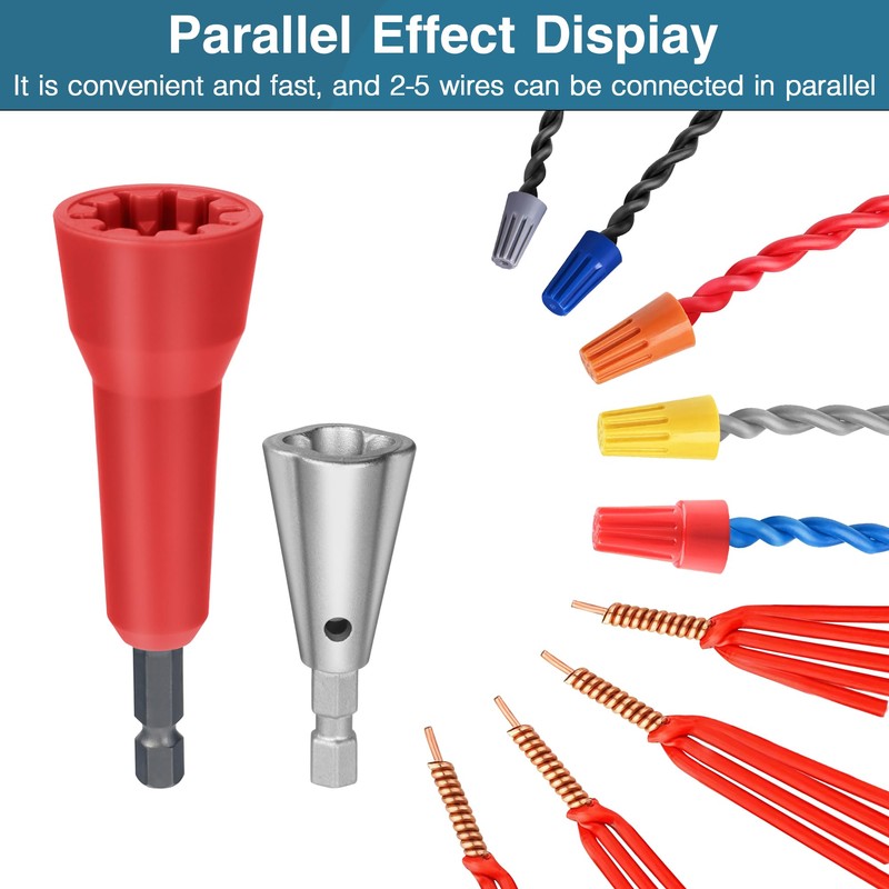 Wire Nut Twister,Wire Twisting Tool,Wire Nut Twiter for Drill,Spin Twist
