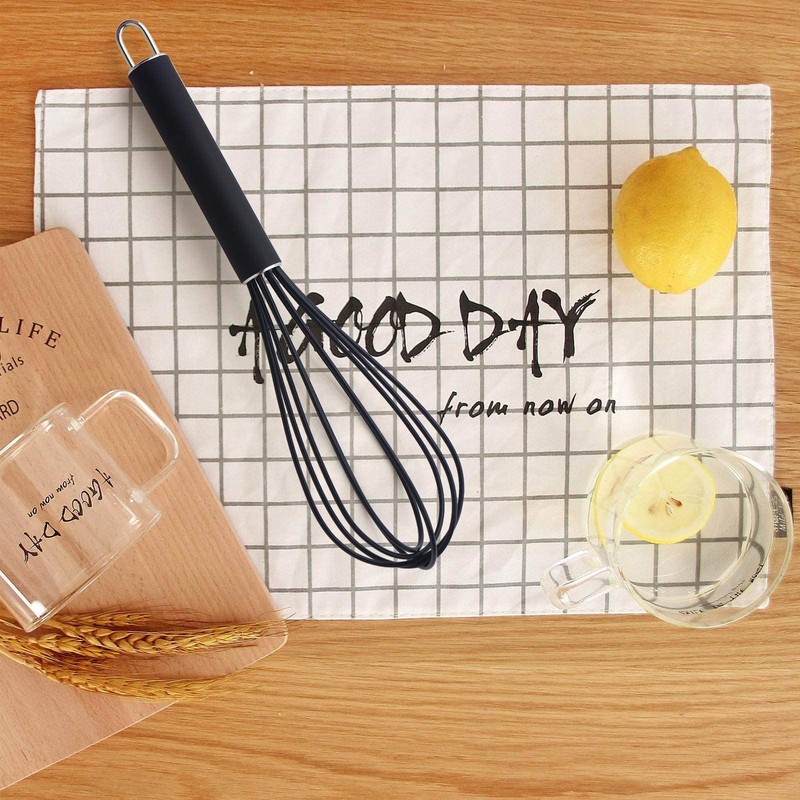 GorGin high temperature and easy to clean silicone whisk, stirrer,