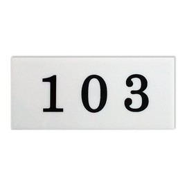 kyouritusaintekku License Plate 9b – 103 White