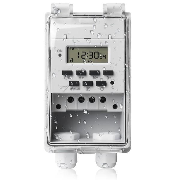 Programmable Time Relay Switch, 220V 10A Digital Timer, Smart Timer,