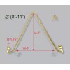Bard's Brass Plate Hanger, Displays Plates on Wall Size 8"