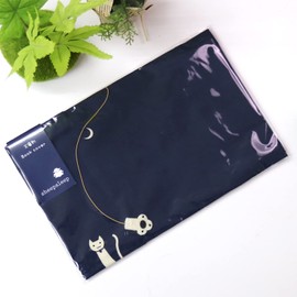 Sheepsleep Book Cover, Paperback Size, "Leisurely Cat" DB Made in Japan Cloth Book Cover
