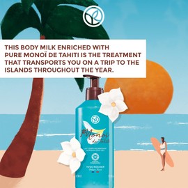 Yves Rocher Nourishing Monoï Body Milk Cream - Monoï de Tahiti - Moisturises & Nourishes the Skin - For All Skin Types - Melting Texture - 390 ml