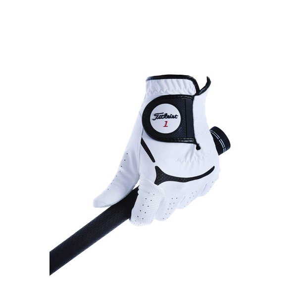 TITLEIST Men's TG39 Golf Gloves, White, 9.8 inches (25 cm), Left Hand