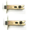 2PCS Tubular Mortice Latch 45 mm Flat Tongue Lock for