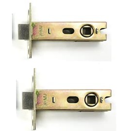 2PCS Tubular Mortice Latch 45 mm Flat Tongue Lock for for Spring Handle Door Room Bathroom Latches & Bolt