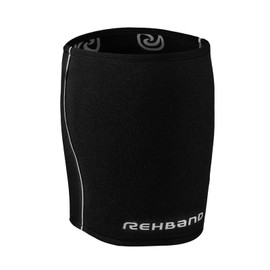 Rehband Thigh Bandage Compression Bandage 3 mm Neoprene Thigh Support 1 x Stabilising Bandage Thigh Colour: Black Size: M