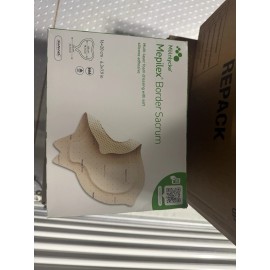 Molnlycke Mepilex Mepilex Border Sacrum  Box of 10 Dressing - 6.3" x 7.9"