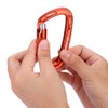 25KN Safety Lock D Buckle Outdoor Rock Climbing Rescue Carabiner