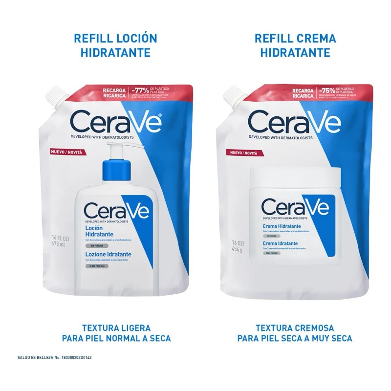 Recarga Loción Cerave Hidratante 473 ml