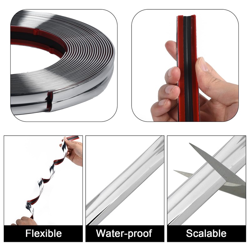 Peel and Stick Wall Molding Trim Self Adhesive L-Shaped Corner