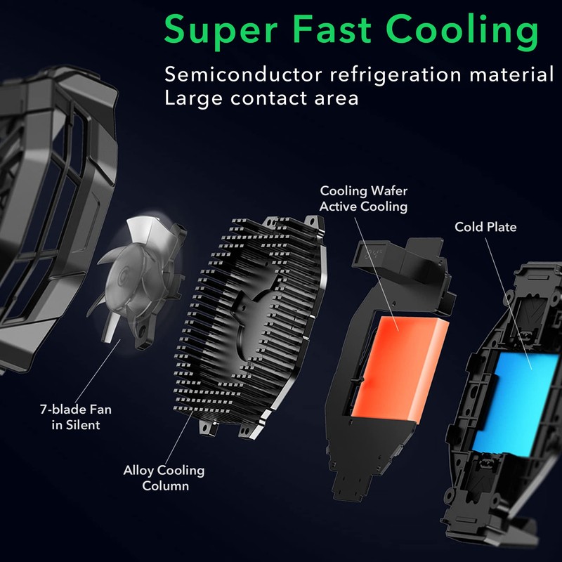 Black Shark Fun Cooler 2 Pro Cell Phone Cooler, Fast