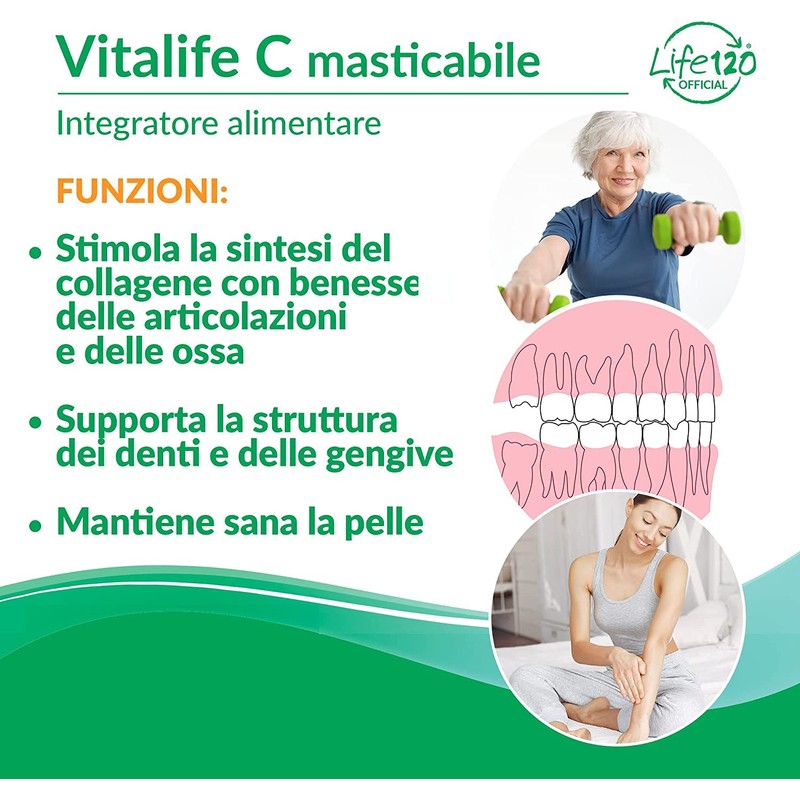 Life 120 - Vitalife C - 240 tablets, vitamin C