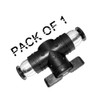 Beduan Push to Connect Fitting Ball Valve, 12mm Tube OD