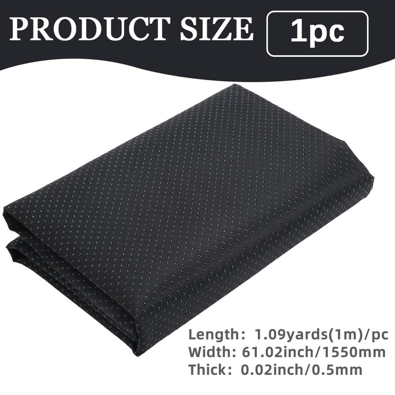 GORGECRAFT 1.55 x 1M Non Slip Final Backing Fabric Black