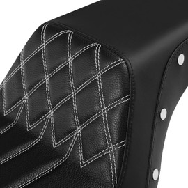 C.C. RIDER Driver Passenger Two-up Seat Fit for Harley Street Fat Bob FXDB Wide Glide FXDWG 2006-2017